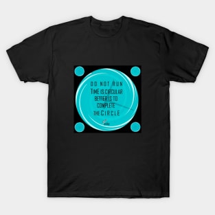 CLOCK CIRCULAR TURQUOISE/B T-Shirt